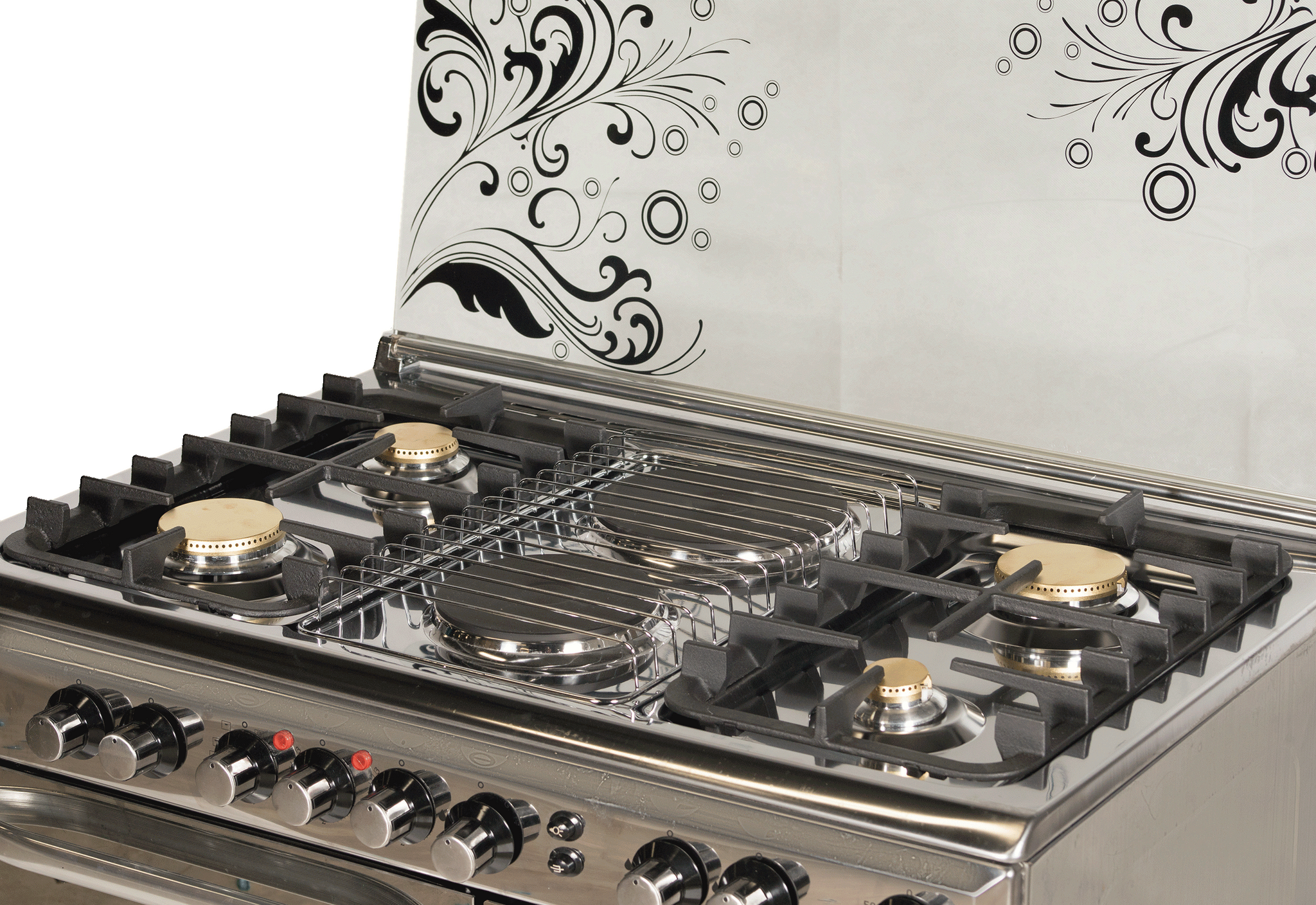 Nexus 4 Burner 2 Electric Standing Gas Cooker (NX-8000S) 4+2 ...