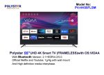 Polystar 55" UHD 4K Smart TV PV-HK55FLSM