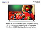 Polystar 50" 4K UHD Smart TV PV-TG50UHDVID