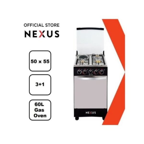 Nexus auto-ignition 3+1  Cooker With Oven - Nx-5055cm