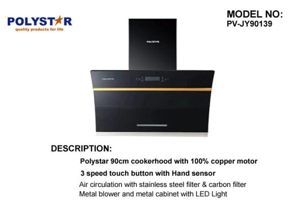 Polystar 90cm  Rangehood PV-JY90139