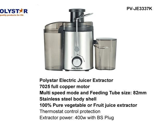 Polystar Electric Juice Extractor PV-JE3337K