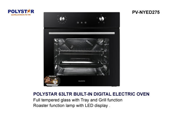 Polystar 63cm InBuilt Electric Oven  Pv-NYED275