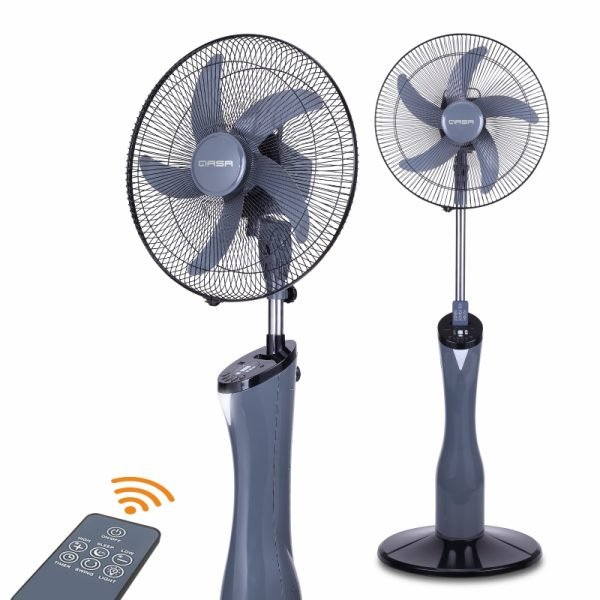 Qasa 16" Rechargeable Standing Fan with Remote Control  QRF-7916Vigor ash
