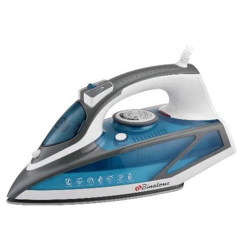 Binatone SI-2410 Smooth Gliding Steam Iron with ceramic soleplate and 450ml water tank