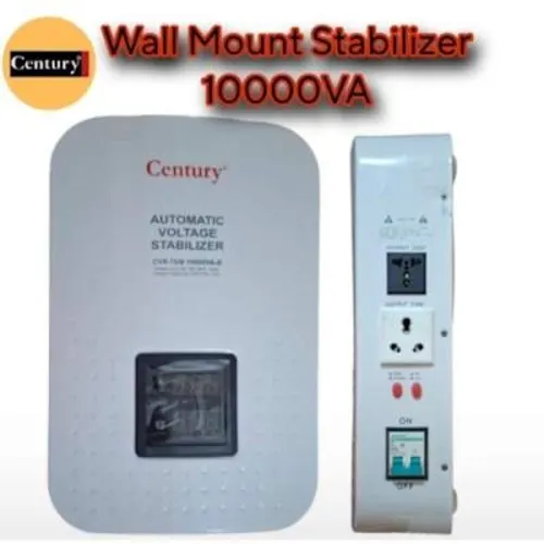 alt="Century CVR-TUB-10000VA 10KVA Wall Mounted Stabilizer - Front View"