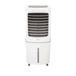 Maxi 53L Air Cooler showing digital LED display and control panel