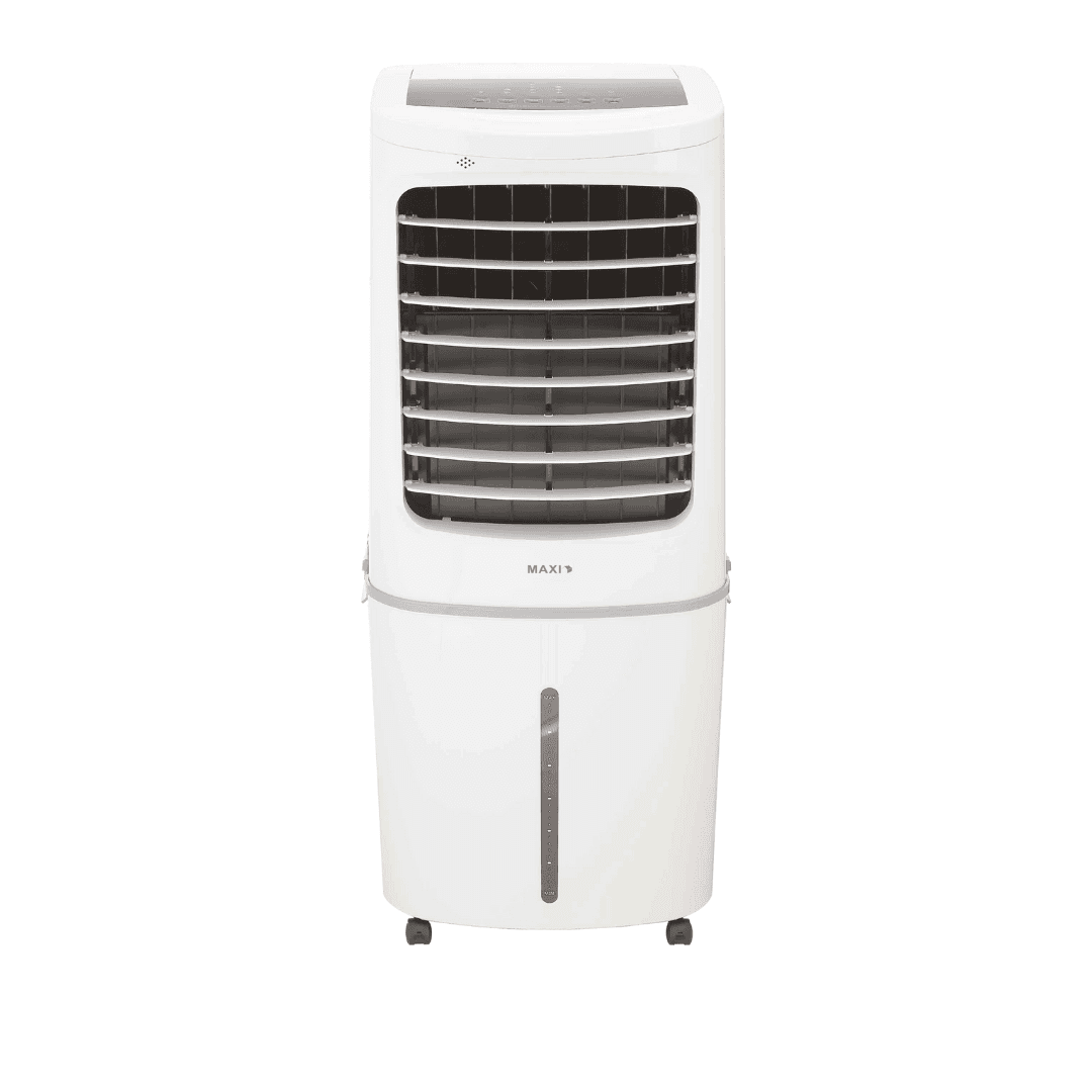 maxi-53L-air-cooler-digital-display.jpg Maxi 53L Air Cooler showing digital LED display and control panel