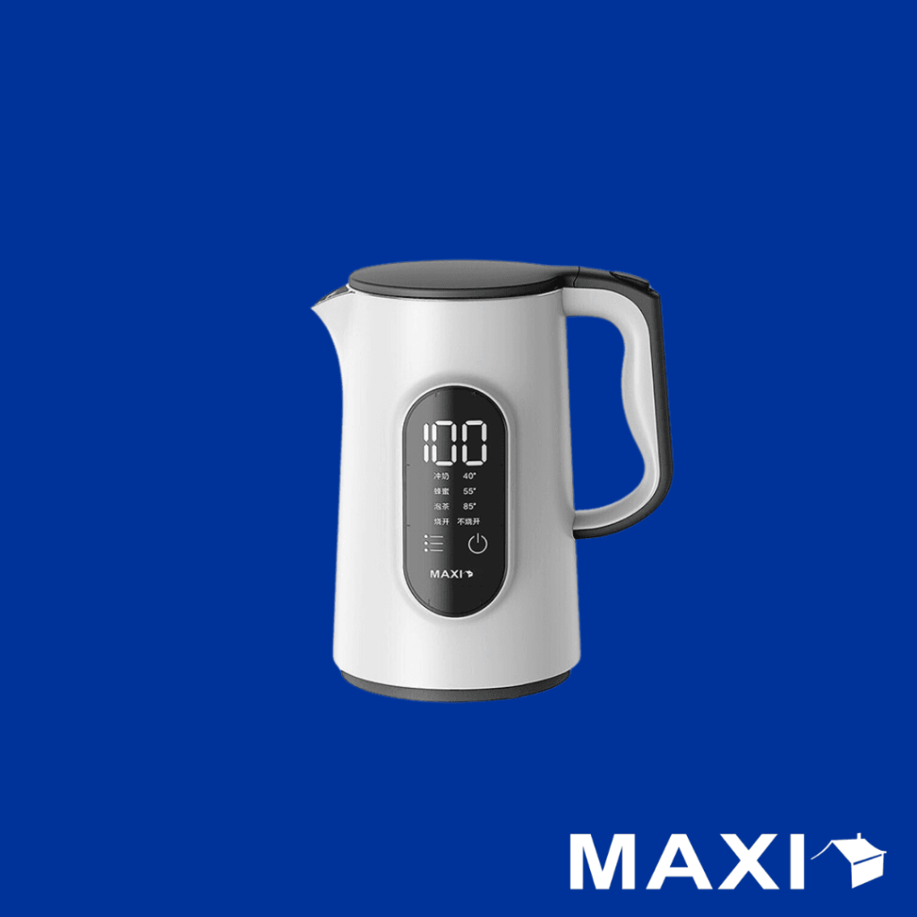 Maxi 1.5L Electric Kettle with 1500-1800W Power for Fast Boiling"