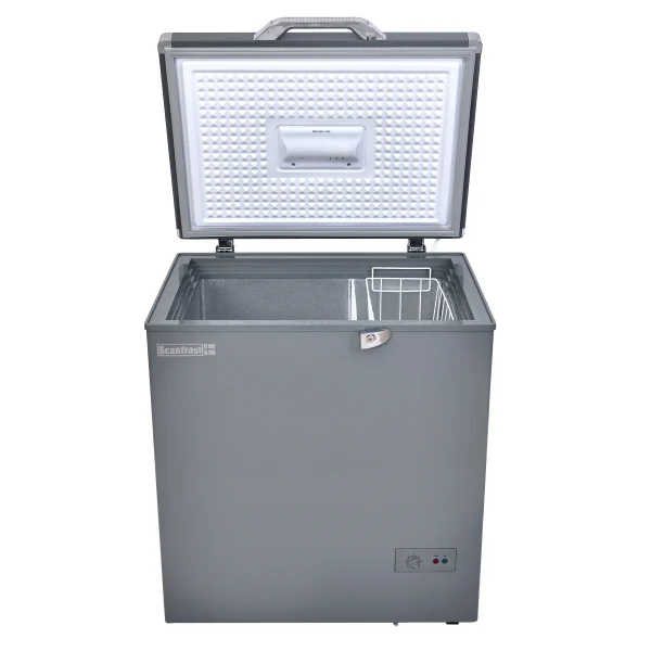 Scanfrost 150L chest freezer with anti-rust finish