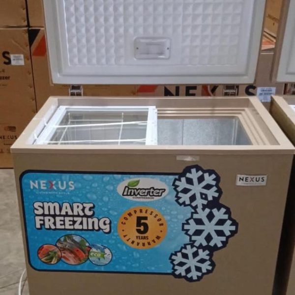Nexus 150L Inverter Chest Freezer NX-160GI – Silver Energy Saving Design