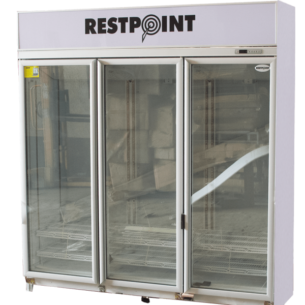 RestPoint 3-Door Showcase Chiller RC-1500CL – 1530L Capacity Commercial Beverage Chiller Nigeria
