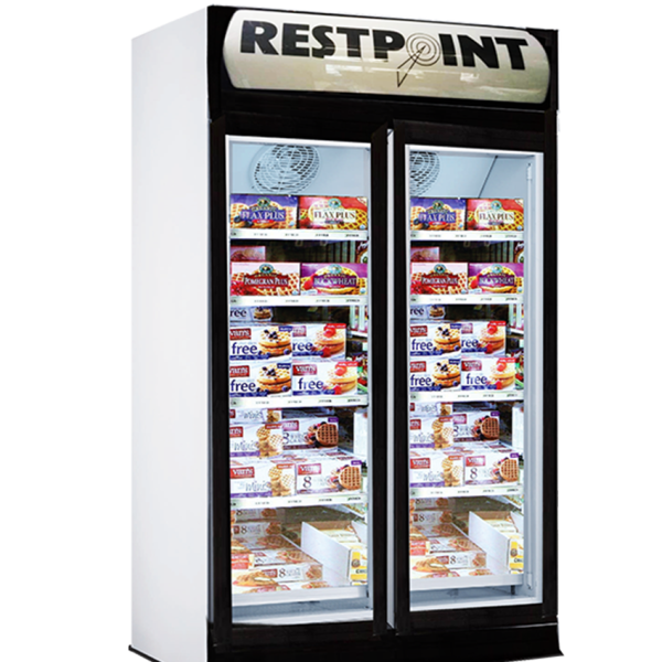 RestPoint Double Door Showcase Chiller RC-920SC – 790L Capacity Commercial Beverage Chiller Nigeria