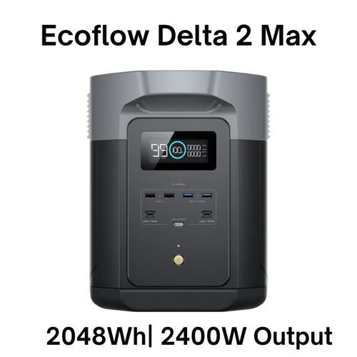 EcoFlow DELTA 2 Max 2048Wh portable power station front view