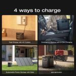 EcoFlow DELTA 2 Black 980Wh LiFePO4 Portable Power Station