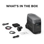 EcoFlow DELTA Pro output ports and digital display