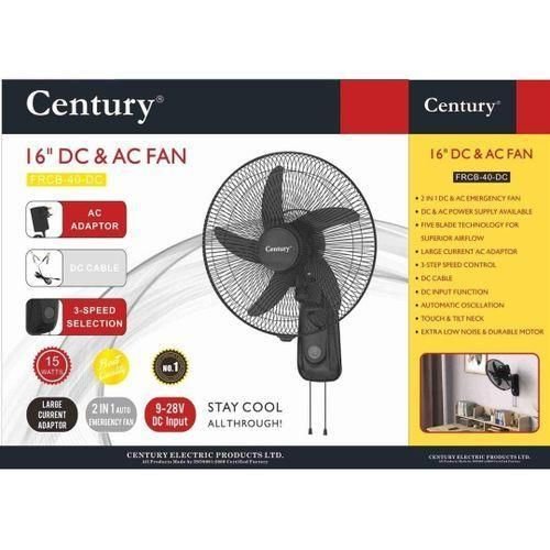 Century 16 Inch DC AC Wall Fan FRCB-40-DC Nigeria
