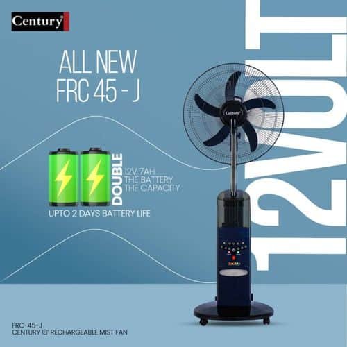 Century 18 Inch Rechargeable Mist Fan FRC-45-J Nigeria