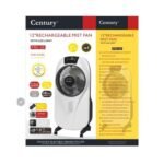 Century FRC-30 rechargeable mist fan front view