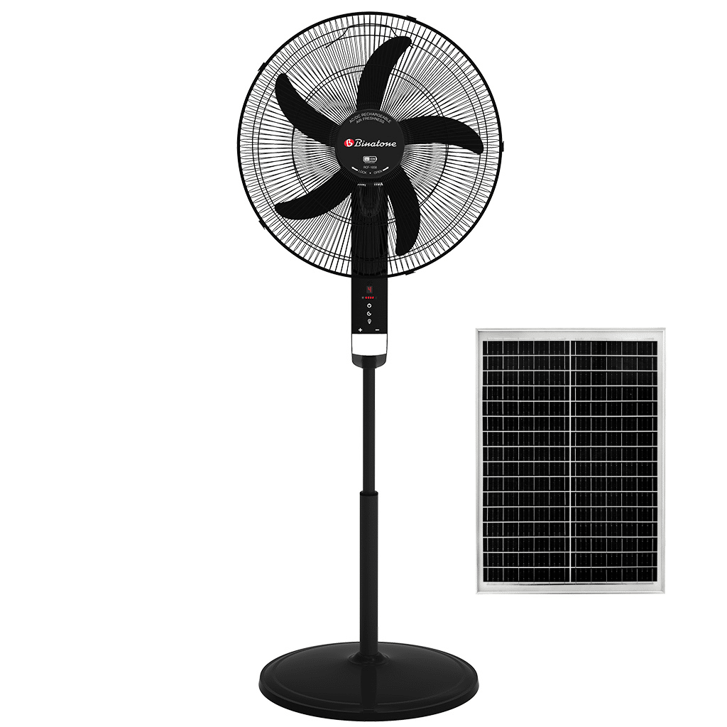 Binatone 18 Inch Rechargeable Fan RCF-1858 with 40W Solar Panel Nigeria