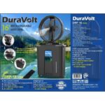 DuraVolt solar compatible rechargeable mist fan with remote control