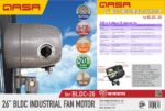 QASA BLDC-26 low power industrial standing fan with 20m airflow