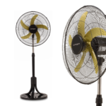 QASA standing fan with detachable 3-blade design for easy cleaning