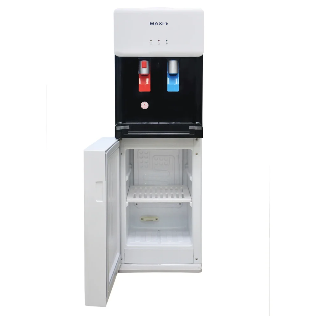 Maxi 1675S-B water dispenser with 20L bottom fridge