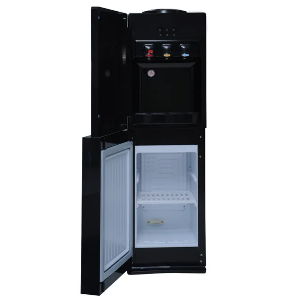 Maxi 1730S-B 3 faucet water dispenser with bottom fridge