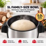 5L food-grade stainless-steel bowl of the Binatone FUFU-6600